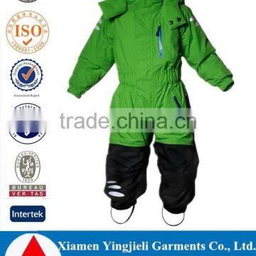 Xiamen Yingjieli New Design Kids Winter Jumpsuits One Piece Ski Jumpsuits