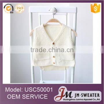 2017 Spring 100%cotton Navy Blue Kids Boys Sleeveless Cardigan Sweater photo-4