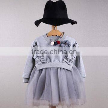 childrens boutique clothing winterfall 2015 flower girl tutu dress fashion kid dress