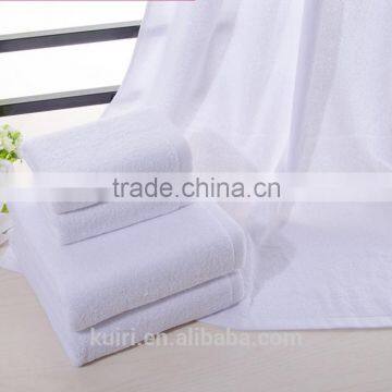 100%Cotton Luxury Hotel Bath Towel White Color Home Absorbant Bath Towel