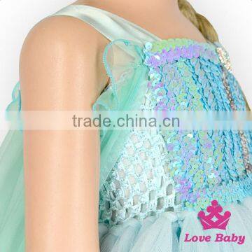 Party Halloween Wholesale Girls Frozen Anna Costume Deluxe - Frozen Princess Elsa Dress Co-splay Costume in photo-2