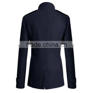 Hot Sale 4 Colors and 4 Size for Choice Casual European Stylish Mature Men Coat Woolen photo-2