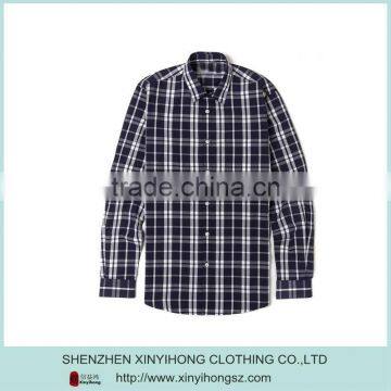 Plus Size Plaid Top Cotton Stretch Latest Fashion Men Casual Shirts