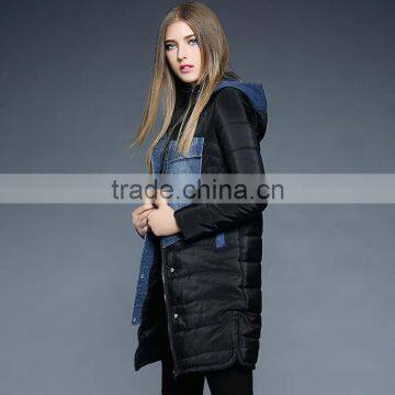 2016 Latest Winter Cotton Jacket Women Overcoat Ladies Long Coat Design photo-3