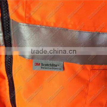 300D Oxford Fabric UPF 50+ Padding Workwear 3M Reflective Work Jacket photo-2