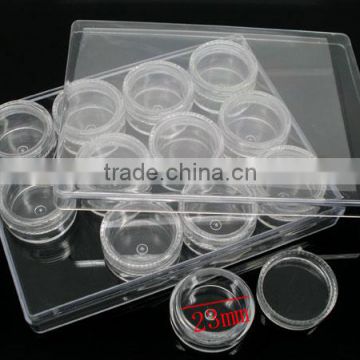 1 Set (12PCs) Clear Beads Display Storage Case Box 30mmx17mm,8seasons