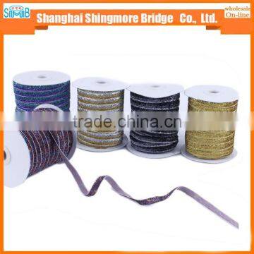 Textile Factory Direct Wholesale Lurex Metallic Satin Ribbon for Garment Accessories, Gift Craft Packing and Decoration photo-2