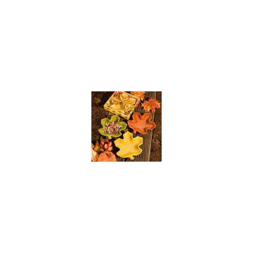 Autumn Magic Collection leaf candy dishes