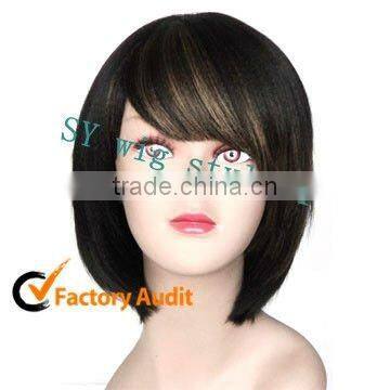 machine wig/new style handsome men's wig (factory direct sale)