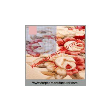 China Bedroom Loop Tile Hand Tufted Jacquard Wool Carpet Rugs for Wholesale photo-3