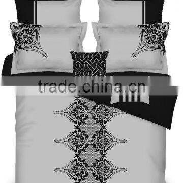 China supplier 100%polyester embroidery 9pcs set bedding series