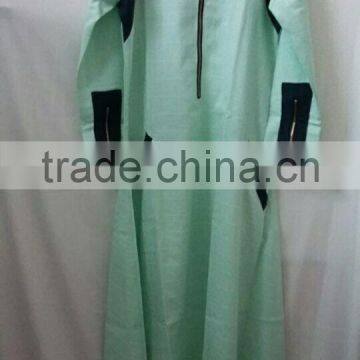 Black Women Casual Sunshine Hemp Muslim Dress/ Muslim Islamic Fashionable Abaya Kaftan Dresses/fancy dl Islamic Muslim Dress photo-2