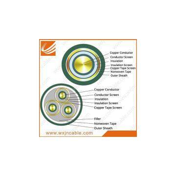 8.7~15KV YJV-Copper Conductor XLPE Insulated PVC Sheathed Power Cable