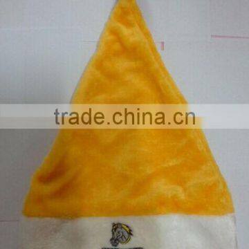 Yellow Santa Christmas Plush Hat