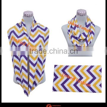 Breastfeeding Multifunctional Chevron Nursing Scarf Infinity Nursing Cover