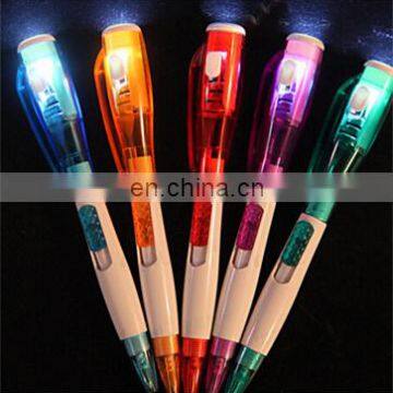 student used led flashing pen light up ballpoint pen