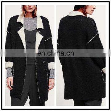 www.xxx.com Italian Fashion Designer Velvet Linted Warm Latest Winter Jackets for Women NT6309