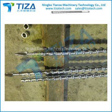 Screw and barrel for plastic rubber IMM Extrusion machine