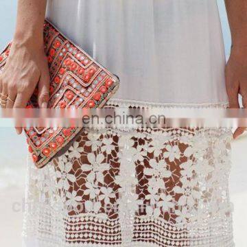 Customized Beach Dress, Sexy Solid Color Long Dress, Fairy Lace Beach Dress 2017 photo-6
