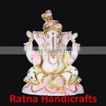 Ganesh Figurine Marble Statue D010