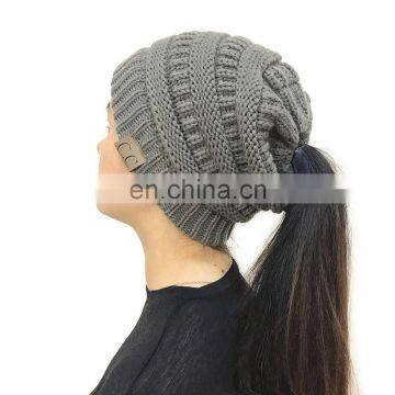 Factory Custom CC Beanie Hat And Cap Warm Wholesale Women Winter Hat