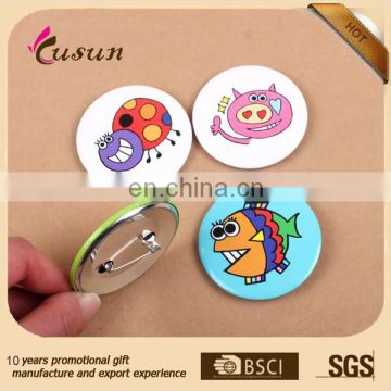 Zhejiang badge making supplies custom cheap tin button badge