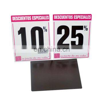 discount promotion advertisement magnetic card with flat numbers