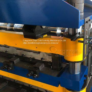 Corrugated Double Liner Metal Roof Tile Roll Forming Machine photo-3