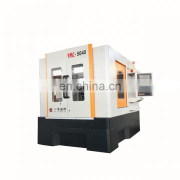 24000rpm Double Column type 4 axes cnc vertical milling machine center with Magazine YMC5040