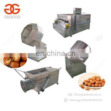 Hot Selling Peanut Flavor Coating Japanese Beans Production Line Fishskin Peanut Making Machine