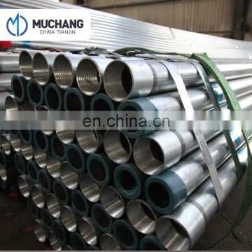 Tianjin Diameter 1.5 inch 2mm thickness erw galvanized steel welded pipe/tube greenhouse