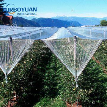 Agriculture white woven anti hail protection mesh cover net roll for apple tree manufacturer in china