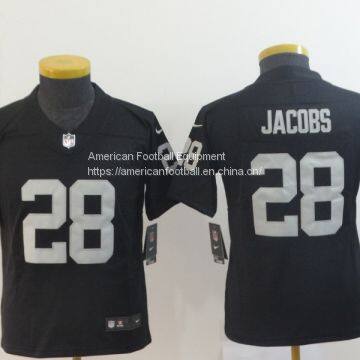 Las Vegas Raiders #28 Jacobs Kids Black Jersey