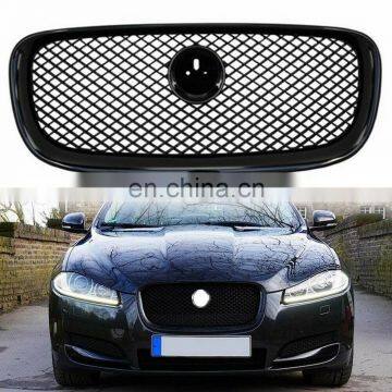 Front bumper grille intake grille 2011-2015 upgrade XFR-S black or silver car grille  for JuguarXF