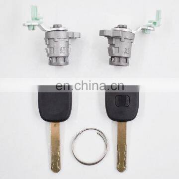 Left & Right Door Lock Cylinder & 2 Keys Replace For Honda Civic 72185-S9A-013