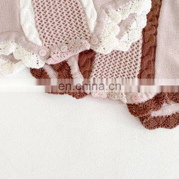 Knitted Baby Romper Newborn Baby Clothes Autumn Girls Jumpsuit Winter Baby Sweater Girl Jumpsuit Infant Romper Overall