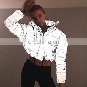 New Reflective Thickened Cotton Clothing Women's Winter New Street Tide Brand Women's Jacket photo-3