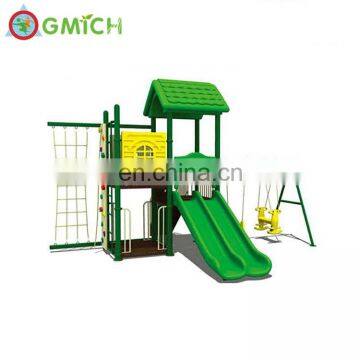 More Functional Cubby House Kids Swings Slide Sets With Slide for JMQ-G193F photo-2