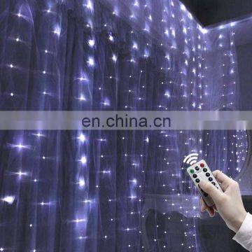 300 LED Copper Curtain String Fairy Lights USB 3 x 3m Remote Control 8Mode Garland Window Light Bedroom Indoor Wall Decoration photo-2