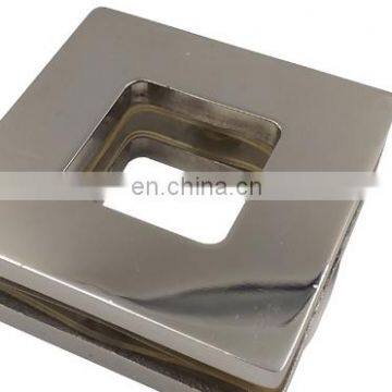 Square knob bathroom door handle  polished chrome bath door lever handle