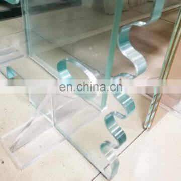 Toughened colorless building float safety glass panel