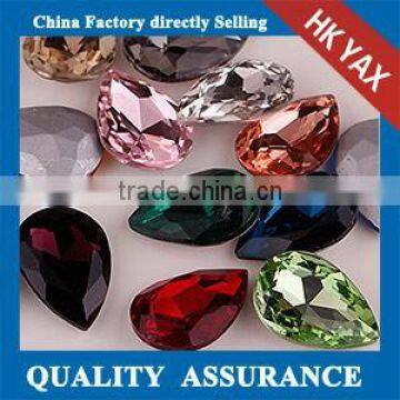 0204L China factory High Quality fancy glass stone,fancy glass stone for jewelry,wholesale decorative colored glass stones