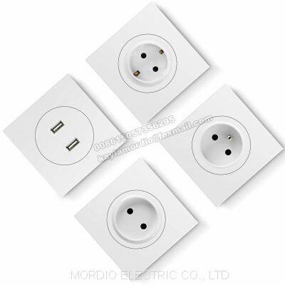 MORDIO Factory Direct 5 Year Guarantee Brand OEM PC WHITE 10A Wall Switch and Socket Germany French Russia 16A SOCKET photo-4
