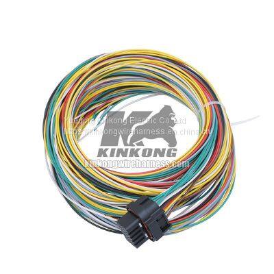 wire harness assembly with amp connector   Wholesale Power Cable Harness       Custom Motorcycle Wiring Harness