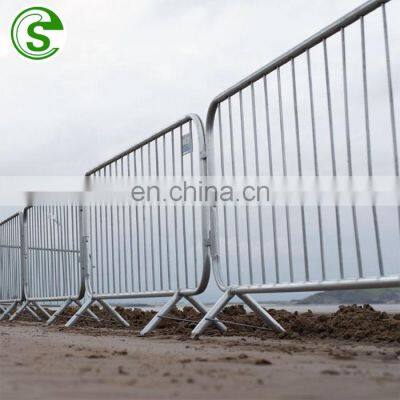 Galvanized Stainless Steel Construction Barricades Crowd Control Barriers Fence