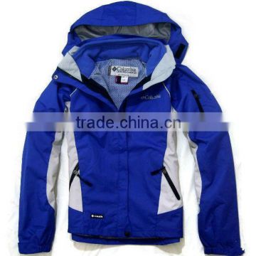 blue and white fashion multi-functional with PTFE ski suits use for outdoors