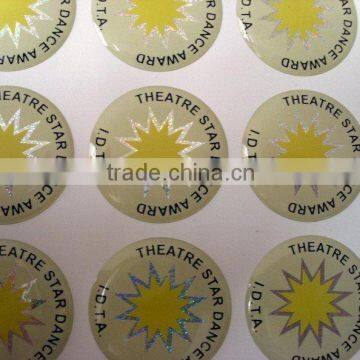 OEM design hot sale custom crystal epoxy dome sticker