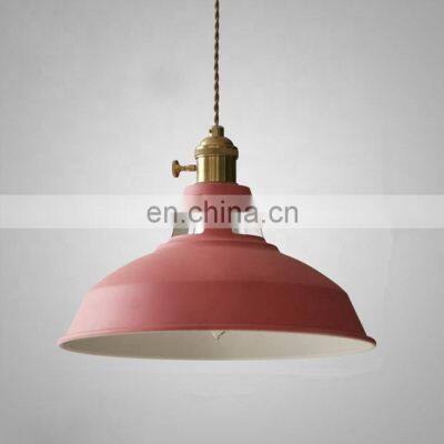 Modern Decorative Metal Pendant Lamp E27 Nordic Colorful Hanging Light