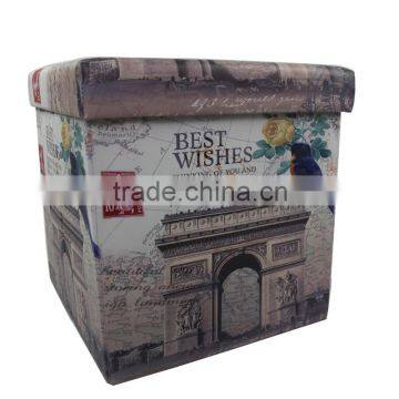 Modern Big Compartment Ottoman Storage photo-4