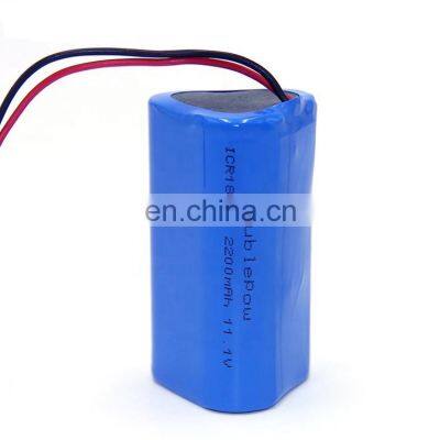 Factory price custom diy 2200mAh icr 18650 li-ion 11.1v battery pack lithium battery for Cash Mach